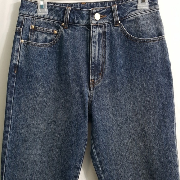 NWT CO Collection Essential Denim High Rise Crop Jeans 4 Baby Flare Boho - Picture 4 of 8